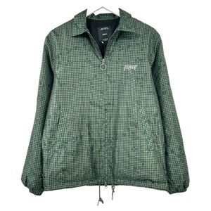NWT 10 DEEP Dust To Dust Coach's Jacket - Green Floral Light Windbreaker Jacket